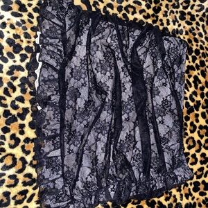 Elegant Black Lace Skirt